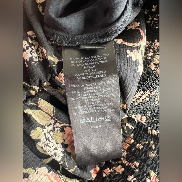 Free People Women’s Final Rose Boho Floral Long Sleeve Blouse - Picture 12 of 16